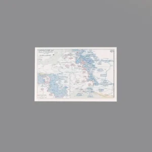 Custom Piece Printed Tile – 1941 Soviet Winter Counter-offensive military map – 3D Print for LEGO minifigure