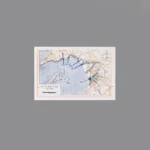 Custom Piece Printed Tile – 1943 Allied amphibious landings at Salerno, Italy (Operation Avalanche) military map – 3D Print for LEGO minifigure
