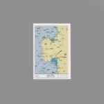 Custom Piece Printed Tile – 1943 Battle of Kursk (Operation Citadel) military map – 3D Print for LEGO minifigure