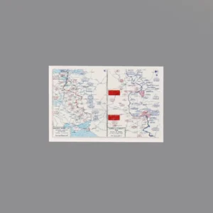 Custom Piece Printed Tile – 1943 Eastern Front, with a specific focus on the Battle of Kursk military map – 3D Print for LEGO minifigure