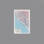 Custom Piece Printed Tile – 1944 Allied advance from Rome to the Arno River in Italy military map – 3D Print for LEGO minifigure