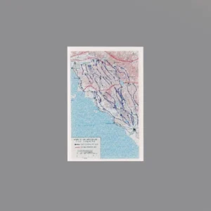 Custom Piece Printed Tile – 1944 Allied advance from Rome to the Arno River in Italy military map – 3D Print for LEGO minifigure