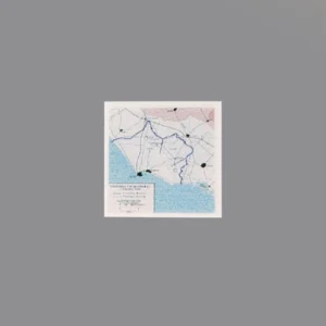 Custom Piece Printed Tile – 1944 Allied deployment at the Anzio beachhead military map – 3D Print for LEGO minifigure