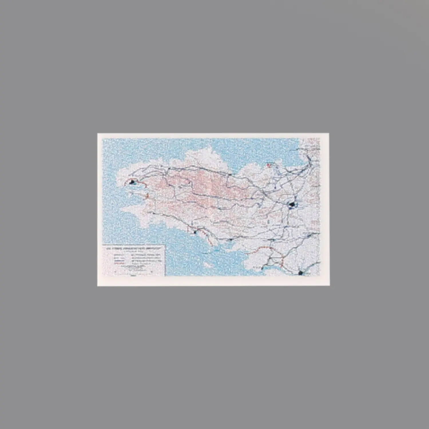 Custom Piece Printed Tile – 1944 American advance into the Brittany Peninsula military map – 3D Print for LEGO minifigure