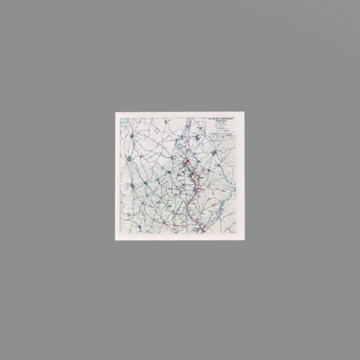 Custom Piece Printed Tile – 1944 German plan for the Ardennes Offensive, the Battle of the Bulge military map – 3D Print for LEGO minifigure