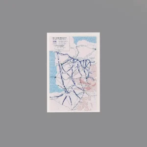 Custom Piece Printed Tile – 1944 U.S. First Army breakout from the Normandy beachhead Operation Cobra military map – 3D Print for LEGO minifigure