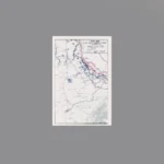 Custom Piece Printed Tile – 1944 U.S. Third Army's Lorraine Offensive military map – 3D Print for LEGO minifigure