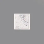 Custom Piece Printed Tile – 1944 Western Front military map – 3D Print for LEGO minifigure