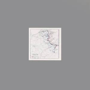 Custom Piece Printed Tile – 1944 Western Front military map – 3D Print for LEGO minifigure