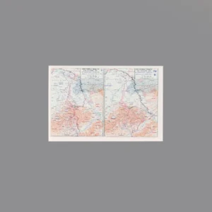 Custom Piece Printed Tile – 1945 Allied offensive and push to the Rhine River, the final major campaign on the Western Front military map – 3D Print for LEGO minifigure