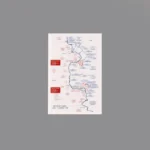 Custom Piece Printed Tile – Battle of Kursk Map (1943) military map – 3D Print for LEGO minifigure