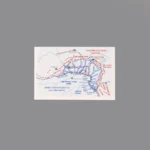 Custom Piece Printed Tile – Battle of Kursk military map (South) – 3D Print for LEGO minifigure