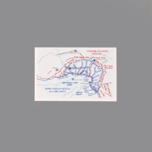 Custom Piece Printed Tile – Battle of Kursk military map (South) – 3D Print for LEGO minifigure