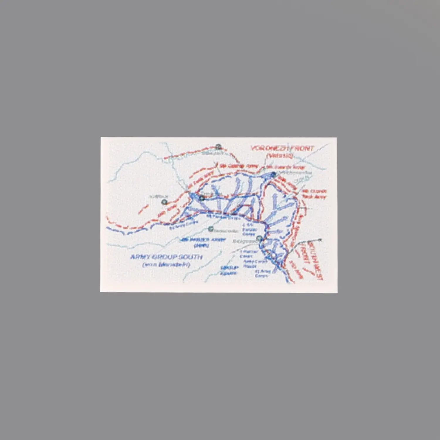 Custom Piece Printed Tile – Battle of Kursk military map (South) – 3D Print for LEGO minifigure Custom Piece Printed Tile – Battle of Kursk military map (South) – 3D Print for LEGO minifigure