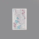 Custom Piece Printed Tile – Battle of Kursk military map – 3D Print for LEGO minifigure