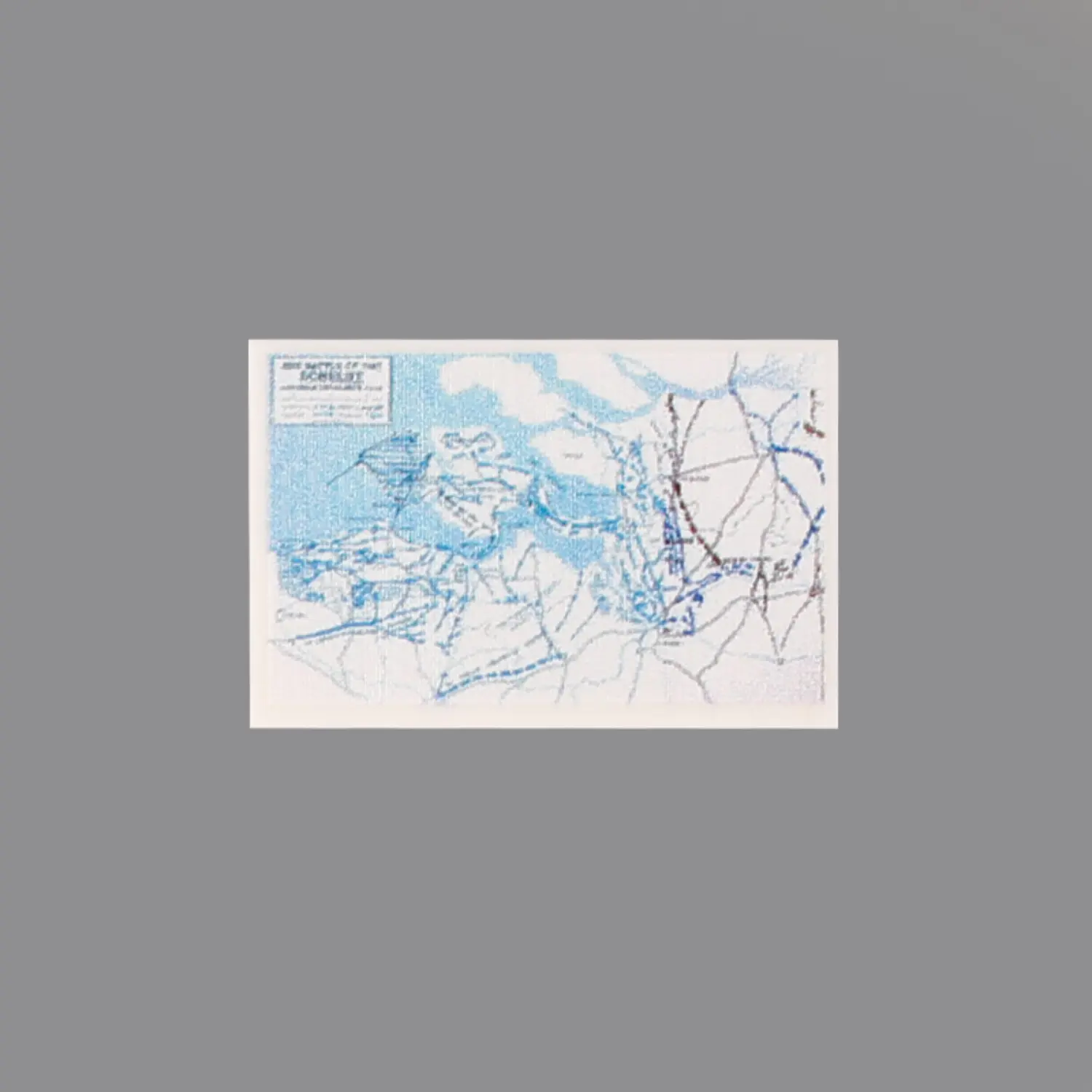 Custom Piece Printed Tile – Battle of the Scheldt military map – 3D Print for LEGO minifigure