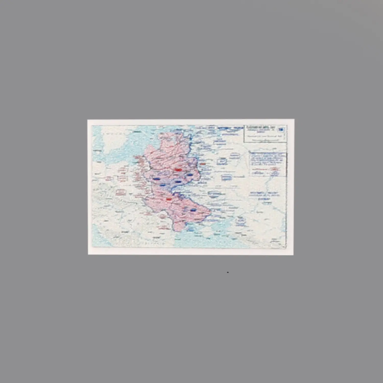 Custom Piece Printed Tile – Operation Barbarossa military map – 3D Print for LEGO minifigure