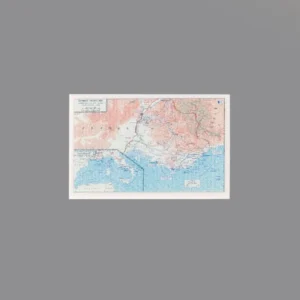 Custom Piece Printed Tile – Operation Dragoon military map – 3D Print for LEGO minifigure