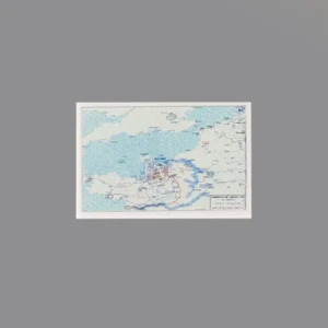 Custom Piece Printed Tile – Operation Neptune map for the Allied Normandy Landings on D-Day, June 6, 1944 – 3D Print for LEGO minifigure