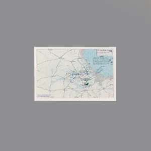 Custom Piece Printed Tile – U.S. Army's tactical map of the Utah Beachhead military map – 3D Print for LEGO minifigure