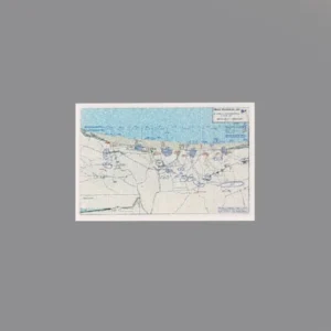 Custom Piece Printed Tile – U.S. Fifth Army on the Salerno beachhead during the 1943 Operation Avalanche in Italy military map – 3D Print for LEGO minifigure