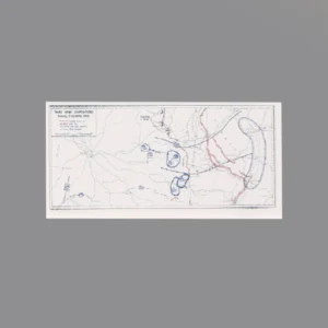 Custom Piece Printed Tile – U.S. Third Army's tactical dispositions and advance in France during September 1944, at the height of the Lorraine Campaign military map – 3D Print for LEGO minifigure