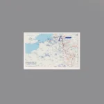Custom Piece Printed Tile – Operation Market Garden military campaign map World War II – 3D Print for LEGO minifigure