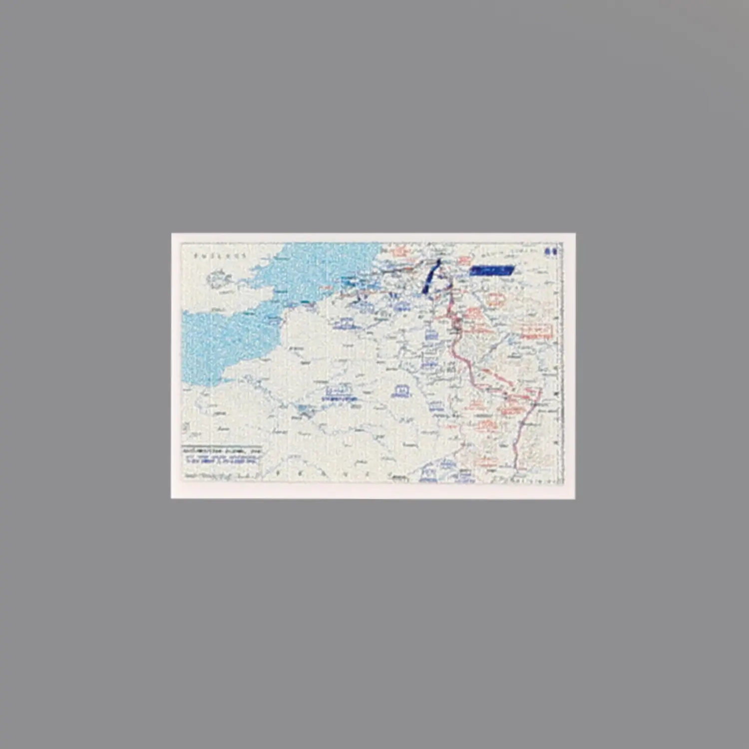 Custom Piece – Operation Market Garden military campaign map World War II – 3D Print for LEGO minifigure