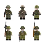 Minifigure - American and Vietnamese soldiers from the Vietnam War (LEGO Compatible)