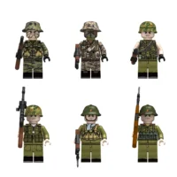 Minifigure - American and Vietnamese soldiers from the Vietnam War (LEGO Compatible)
