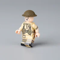 Minifigure - British Army Flamethrower Trooper from World War II without Flamethrower (LEGO Compatible)