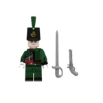 Minifigure - British Officer of the 95th Rifles (The "Green Jackets") during the Napoleonic Wars (LEGO Compatible)