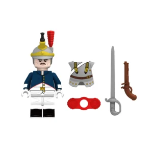 Minifigure - French Cuirassier a soldier belonging to the heavy cavalry regiments of the Napoleonic Wars (LEGO Compatible)