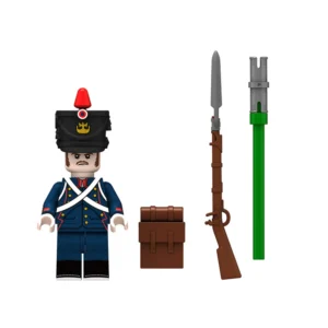 Minifigure - French Foot Artillery Gunner (Cannoneer) from the Napoleonic Wars (LEGO Compatible)