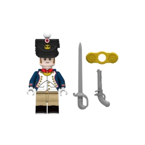 Minifigure - French Line Infantry Officer (specifically an officer of the Fusiliers) from the Napoleonic Wars (LEGO Compatible)