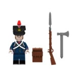 Minifigure - French Line Infantry Sapper (Sapeur) from the Napoleonic Wars (LEGO Compatible)