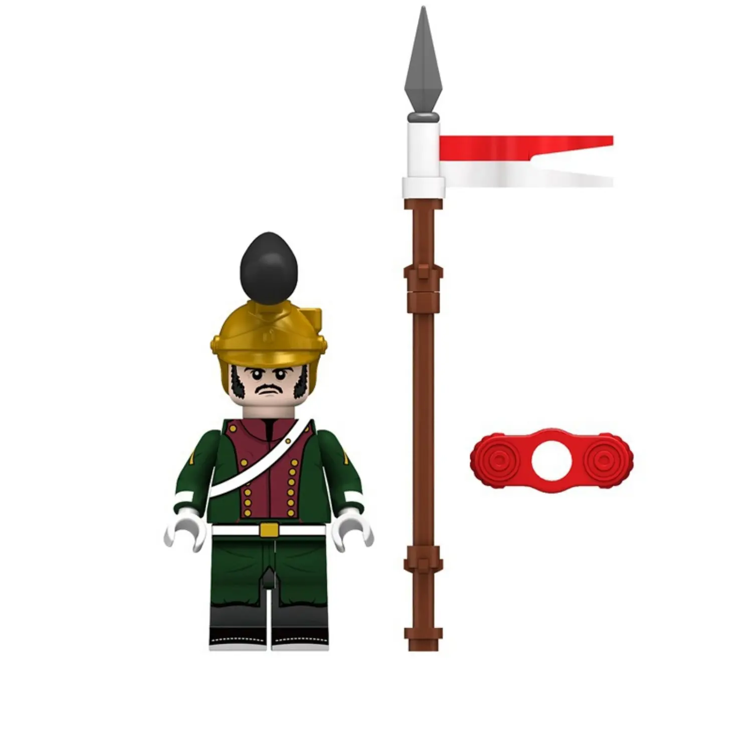 Minifigure - French Line Lancer Chevau-léger Lancier from the Napoleonic Wars (LEGO Compatible)