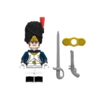 Minifigure - French Officer of the Imperial Guard (specifically an officer of the Old Guard Grenadiers) from the Napoleonic Wars (LEGO Compatible)