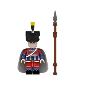 Minifigure - French Red Lancer of the Imperial Guard from the Napoleonic Wars (LEGO Compatible)