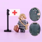 Minifigure - German Red Cross Nurse (DRK-Schwester or Helferin) serving during World War II (LEGO Compatible)