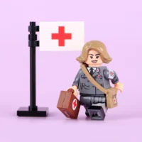 Minifigure - German Red Cross Nurse (DRK-Schwester or Helferin) serving during World War II (LEGO Compatible) 2