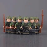 Minifigure - German Waffen-SS Infantry Squad wearing the iconic "Spring Oak Leaf" Camouflage from World War II (LEGO Compatible)