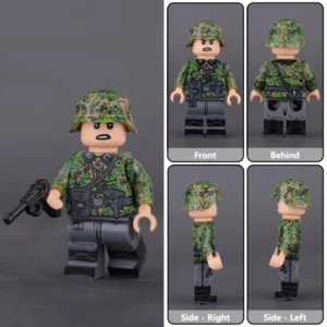 Minifigure - German Waffen-SS Lieutenant SS-Obersturmführer from World War II (LEGO Compatible)