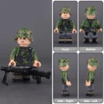 Minifigure - German Waffen-SS Machine Gunner (Maschinengewehrschütze) from World War II (LEGO Compatible)