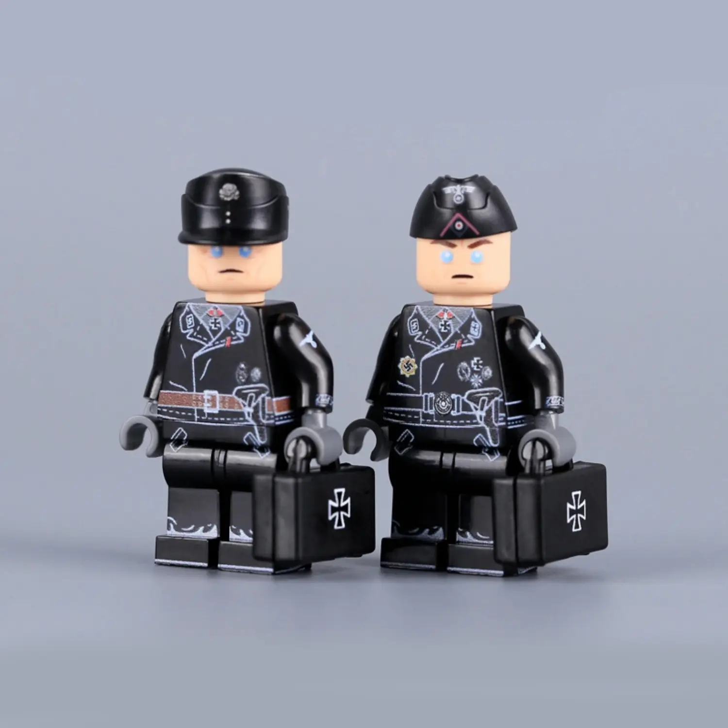 Minifigure - German Waffen-SS Panzer (tank) commanders from World War II (LEGO Compatible)