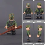 Minifigure - German Waffen-SS Sniper (Scharfschütze) trained in marksmanship and concealment from World War II (LEGO Compatible)