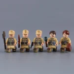 Minifigure - German soldiers from the Deutsches Afrikakorps (DAK) during the North African Campaign of World War II (LEGO Compatible)