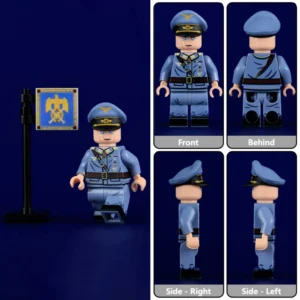 Minifigure - Hermann Göring, the Commander-in-Chief of the Luftwaffe and political and military figures in Nazi Germany (LEGO Compatible)