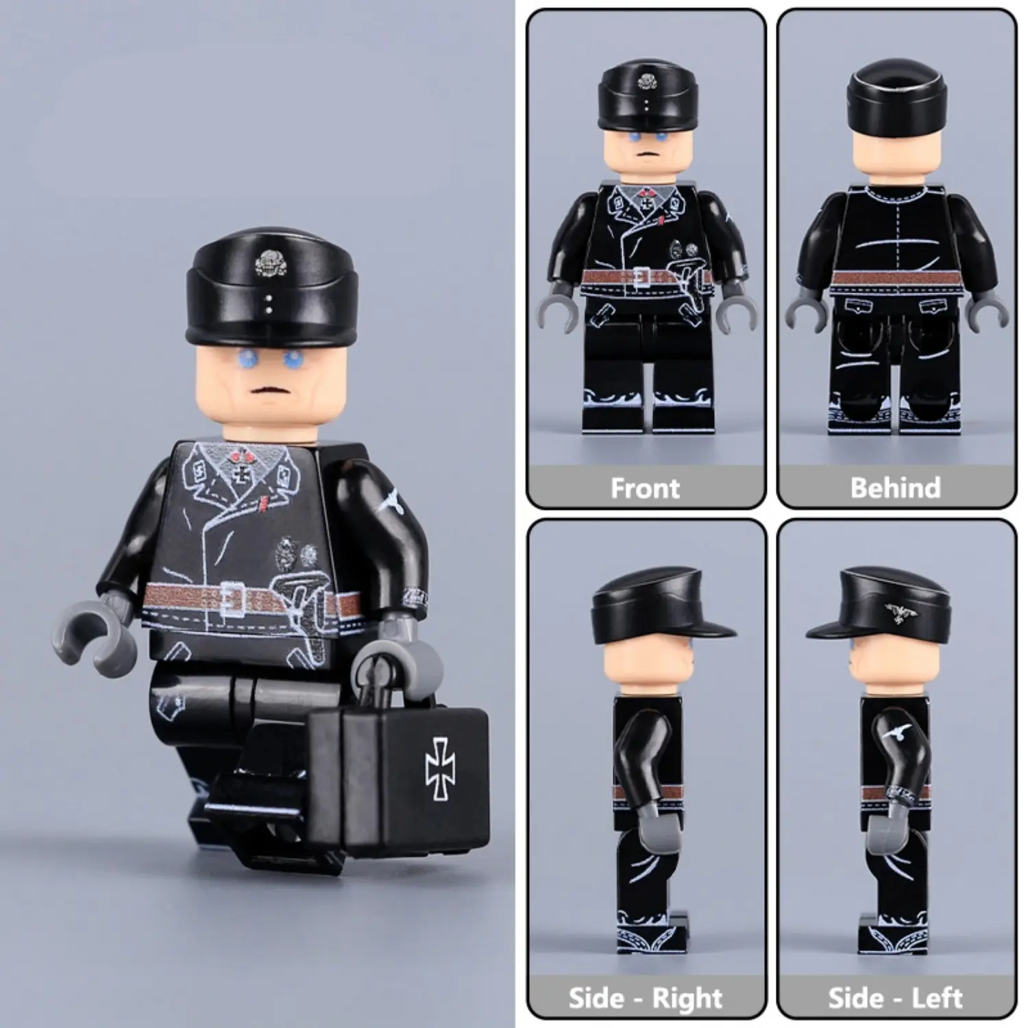 Minifigure - Michael Wittmann, German Panzer (tank) commanders of World War II (LEGO Compatible) Minifigure - Michael Wittmann, German Panzer (tank) commanders of World War II (LEGO Compatible)