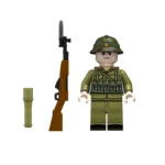 Minifigure - North Vietnamese Army (NVA) infantryman with the SKS or AK-47 rifles from the Vietnam War (LEGO Compatible)